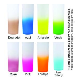 Long Drink Personalizado Acrílico Jateado  Colorido (Cores em tom pastel não ficam visíveis) Transfer  Necessário envio da logo/imagem e informações.