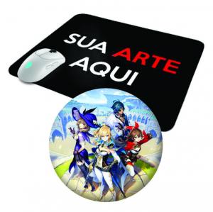 Mouse Pad Personalizado Borracha 22x18cm | 20x20cm  Sublimação Colorido Necessário envio da logo/imagem e informações.